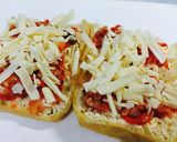 彩り綺麗な 油揚げのキムチピザ作り方3写真