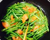 ベトナム料理 インゲンのトマト炒め作り方2写真