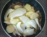甘辛そぼろとポテトのワンポットグラタン。作り方6写真