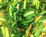 小松菜の中華炒め作り方4写真