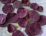 レンジで簡単、自家製ムラサキ芋パウダー作り方4写真