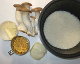 エリンギ・茸のピラフ♪簡単な炊飯器ピラフ作り方1写真