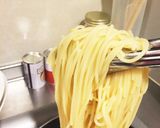 しゃけと水菜の豆乳パスタ作り方5写真