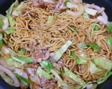 定番！シャキシャキ野菜のソース焼きそば作り方7写真