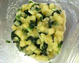 りんごとほうれん草の蒸しパン作り方6写真