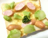 ウィンナー×ブロの塩レモンカレートースト作り方4写真