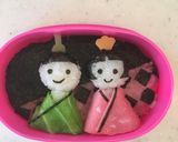 キャラ弁❤︎ごはんのおひなさま作り方17写真