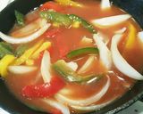 スキレット鍋と冷凍唐揚げでかんたん酢鶏♪作り方4写真
