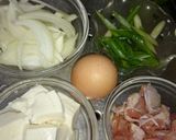 スキレットor小鍋で❤豆腐入り親子とじ作り方1写真