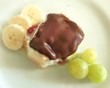 トロっと生チョコ✿焼カステラＹＧプレート作り方14写真