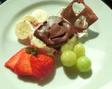 トロっと生チョコ✿焼カステラＹＧプレート作り方16写真
