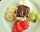 トロっと生チョコ✿焼カステラＹＧプレート作り方15写真