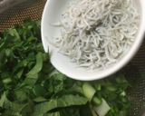 小松菜とちりめんじゃこの鰹粉煮作り方1写真
