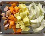 防災レシピ🍲湯煎で作るソーセージのポトフ作り方2写真