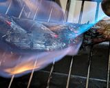 焼き茄子の皮剥いて冷やし蕎麦に載せた作り方1写真
