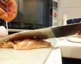 皮パリパリ 身ジューシー　鶏モモ肉焼き方作り方2写真