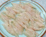鶏ささみとアスパラのバター醤油炒め作り方1写真