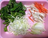 野菜たっぷりオープンオムレツのせパスタ作り方1写真