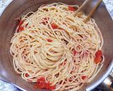 野菜たっぷりオープンオムレツのせパスタ作り方3写真