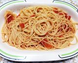 野菜たっぷりオープンオムレツのせパスタ作り方4写真