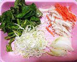 野菜たっぷりオープンオムレツのせ丼作り方1写真