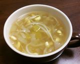 豆もやしとさつま芋と玉ねぎのスープ。作り方10写真