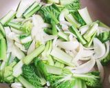 小松菜とベビーホタテの炒め物作り方3写真