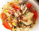 チキンベーコンスープ作り方4写真