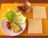 照り焼きチキンのサンドシナイッチ☆時短☆作り方2写真