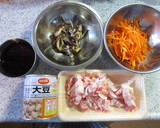 栄養満点！大豆と豚肉の混ぜご飯☆おこわ風作り方2写真