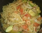 アボカドとシー​フードの和風パスタ作り方4写真
