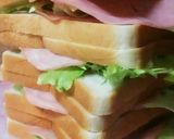 おうちカフェ★レタスハムチーズサンド作り方1写真