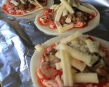 餃子の皮で納豆ピザ作り方2写真