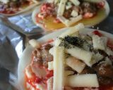 餃子の皮で納豆ピザ作り方3写真