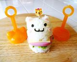 【立体ミニライスバーガー】白くま＆ねこ作り方13写真