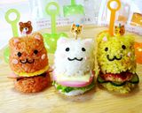 【立体ミニライスバーガー】白くま＆ねこ作り方15写真