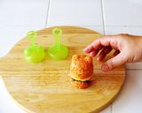【立体ミニライスバーガー】赤くま＆ねこ作り方17写真