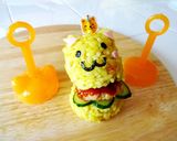 【立体ミニライスバーガー】黄くま&ねこ作り方17写真