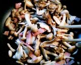 キノコとベーコンの和風パスタ作り方4写真