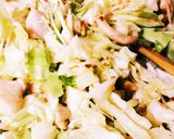 とり肉とキャベツのニンニク炒め作り方4写真