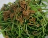 豆苗と干しエビのパパッと炒め(*^^*)作り方3写真
