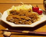 簡単！豚モモみぞれショウガ焼き作り方6写真