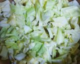 打ち豆と緑の野菜の岩塩スープ作り方2写真