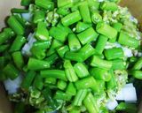 打ち豆と緑の野菜の岩塩スープ作り方6写真