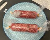 粗挽きひき肉でソーセージ作り方6写真