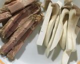 チャーシューきのこ炒め作り方1写真