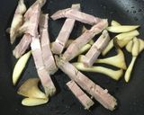 チャーシューきのこ炒め作り方3写真