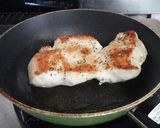 鶏胸肉のガーリックステーキ☆２色ソース作り方10写真