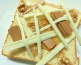 ルマンド×胡桃の塩チーズトースト作り方3写真