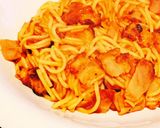糖質制限◆糖質0麺で簡単ナポリタン作り方2写真